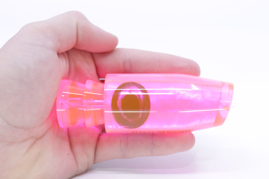 Moyes Lures Fluorescent Pink MOP Taxi Eyes O.S. Plunger 12" 4.2oz