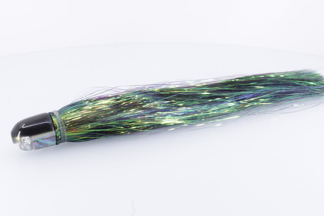 Marlin Magic Blue-Purple Abalone Black Back Baby AP Bullet 4.5" 1.5oz Flashabou