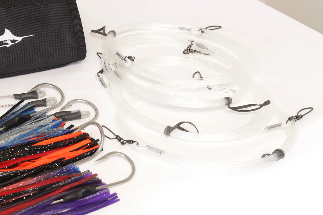 Fathom Offshore Wahoo Pre-Rigged Trolling Lures 4PK New Pre-Owned