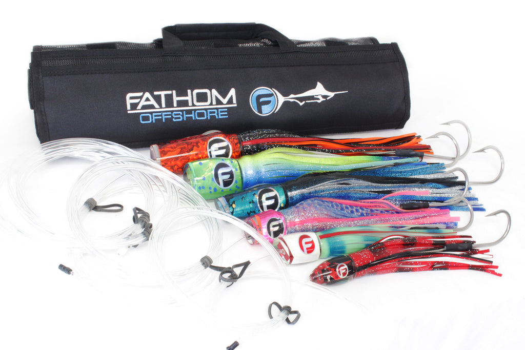 blue marlin lure fishing kings Fathom Offshore Pre-rigged Blue Marlin Trolling Lure 6 Pack