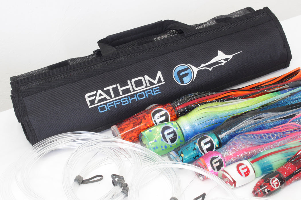 Fathom Offshore Blue Marlin Pre-Rigged Trolling Lures 6PK New Pre-Owned