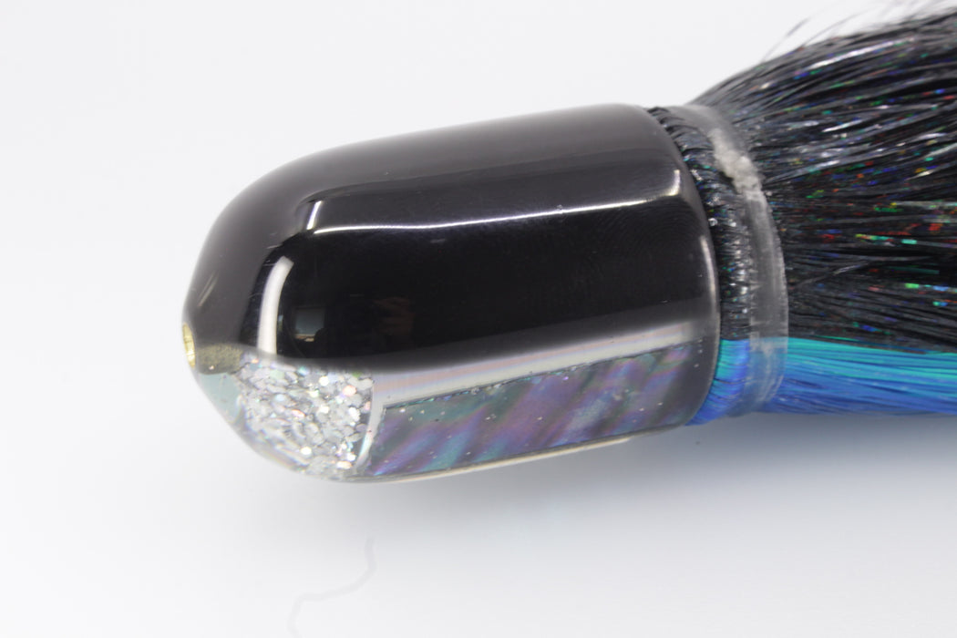 Marlin Magic Lures Blue-Purple Abalone Black Back Jumbo AP Bullet 9" 6oz Strobez