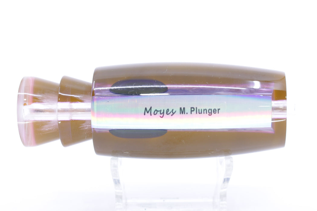 Moyes Lures Rainbow MOP Black-Pink Back Taxi Eyes Medium Plunger 12" 5oz GZE