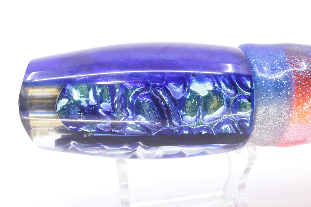 Coggin Lures Blue Bubble Dichro Blue Back 4-Hole Copalure Scoop 12" 12oz Skirted