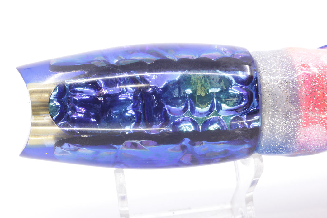 Coggin Lures Blue Bubble Dichro Blue Back 4-Hole Copalure Scoop 12" 12oz Skirted