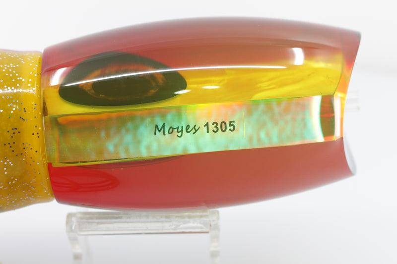Moyes Lures Yellow MOP Red Back 1305 16" 16.5oz Skirted Bleeding Mackerel