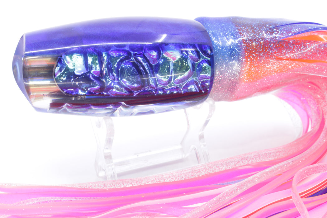 Coggin Lures Blue Bubble Dichro Blue Back 4-Hole Copalure Scoop 12" 12oz Skirted