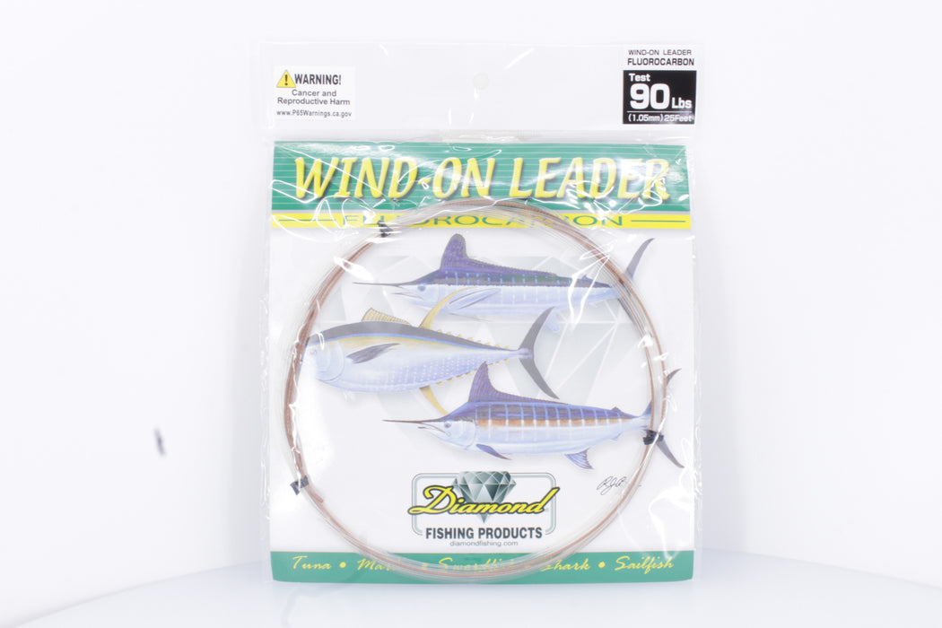 Diamond Fishing Wind-On Fluorocarbon Leader 25FT