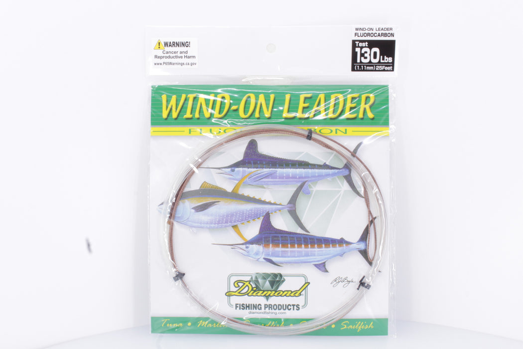 Diamond Fishing Wind-On Fluorocarbon Leader 25FT