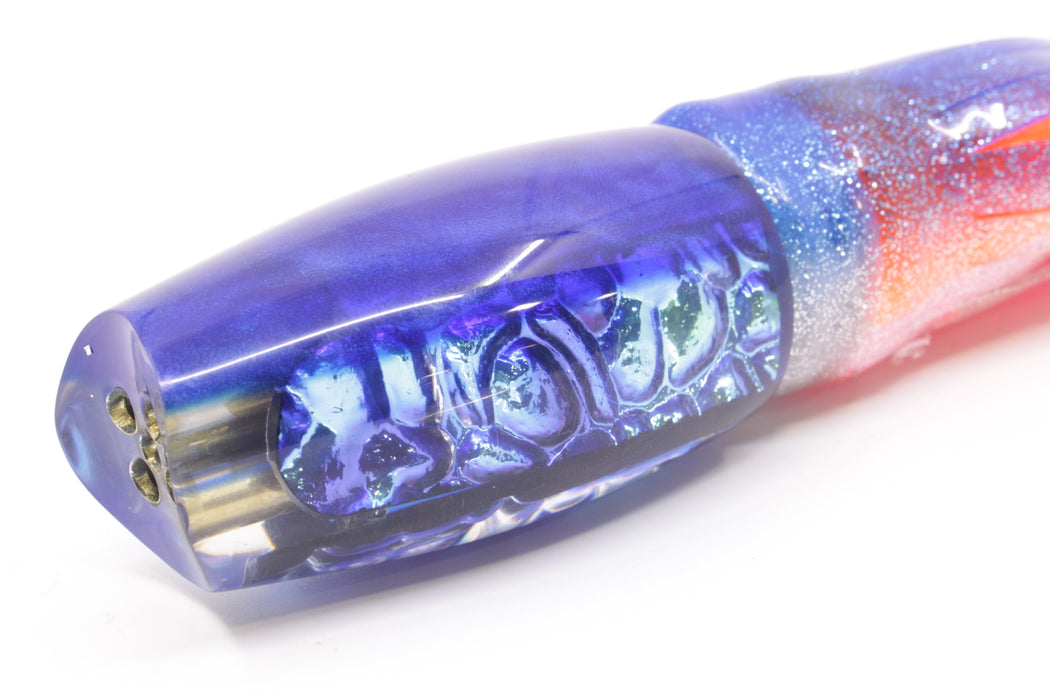 Coggin Lures Blue Bubble Dichro Blue Back 4-Hole Copalure Scoop 12" 12oz Skirted