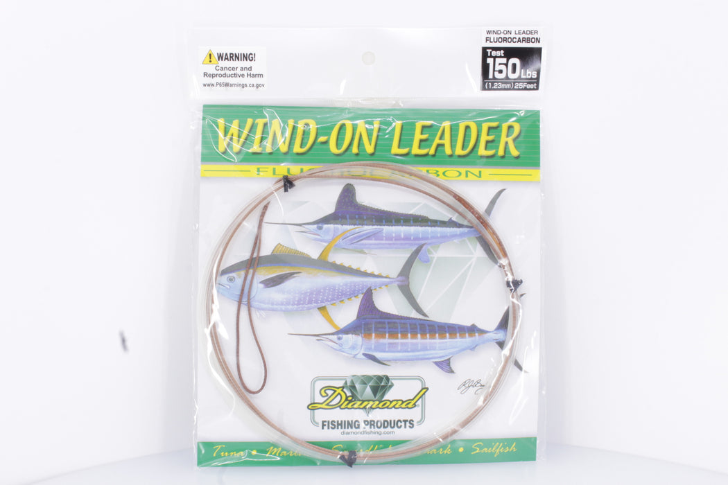 Diamond Fishing Wind-On Fluorocarbon Leader 25FT