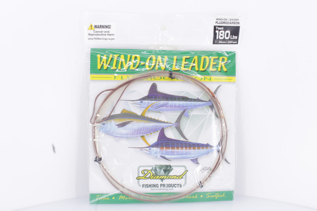 Diamond Fishing Wind-On Fluorocarbon Leader 25FT