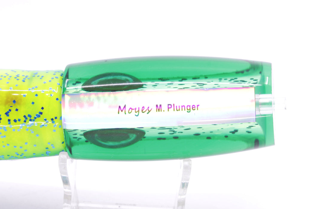 Moyes Lures Mahi MOP Green Back Medium Plunger 12" 7.5oz Skirted Mahi