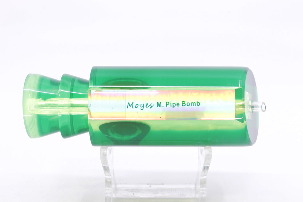 Moyes Lures Chartreuse MOP Green Back Taxi Eyes Medium Pipe Bomb 12" 4.6oz