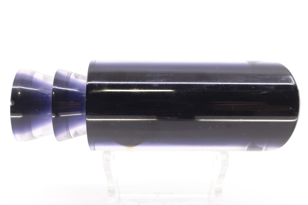 Moyes Lures Skipjack Paua-MOP Black-Purple Back Medium Pipe Bomb 12" 4.6oz