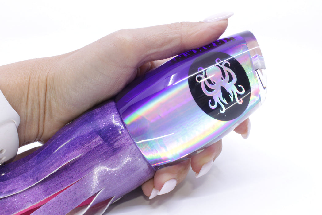 Kraken Fish Co. Silver Rainbow Purple Back Worldcup 14" 11.6oz Fire Tailz Purple Eclipse