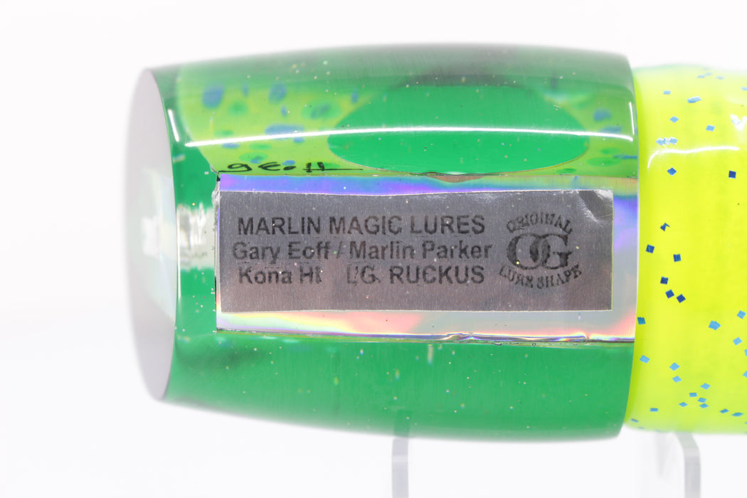 Marlin Magic Mahi Mahi MOP Green Back Large Ruckus 14" 13oz Skirted Mahi