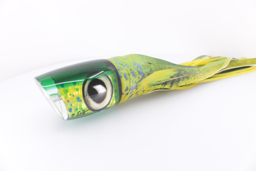 Marlin Magic Mahi Mahi MOP Green Back Taxi Eyes Large Ruckus 14" 13oz ALV Yellow Mahi EZ-K