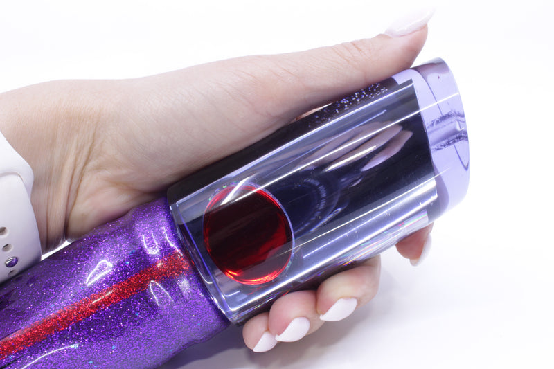 Aloha Lures Purple Mirrored Red Eyes Smash Bait 14" 12oz Skirted Purple