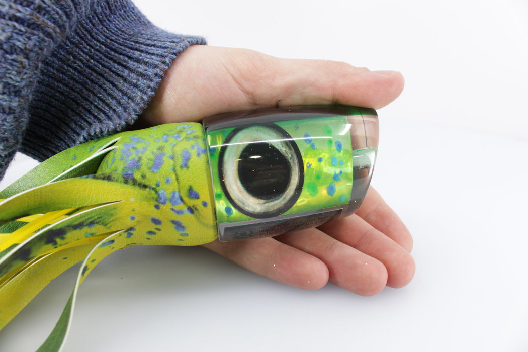 Marlin Magic Mahi Mahi MOP Green Back Taxi Eyes Large Ruckus 14" 13oz ALV Yellow Mahi EZ-K