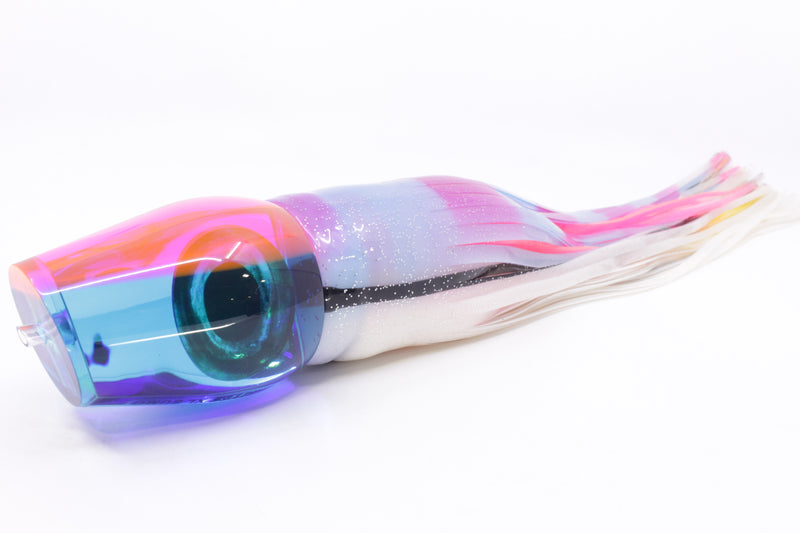 Moyes Lures Blue Mirrored Pink Back Taxi Eyes XL Sumo 16" 20.5oz Skirted Gay Bob