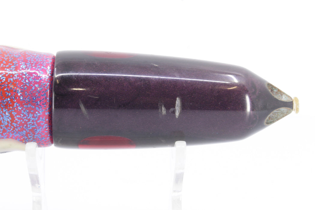 Unknown Deep Purple Pearl 4-Hole Bullet 9" 8.2oz Skirted Pre-Owned