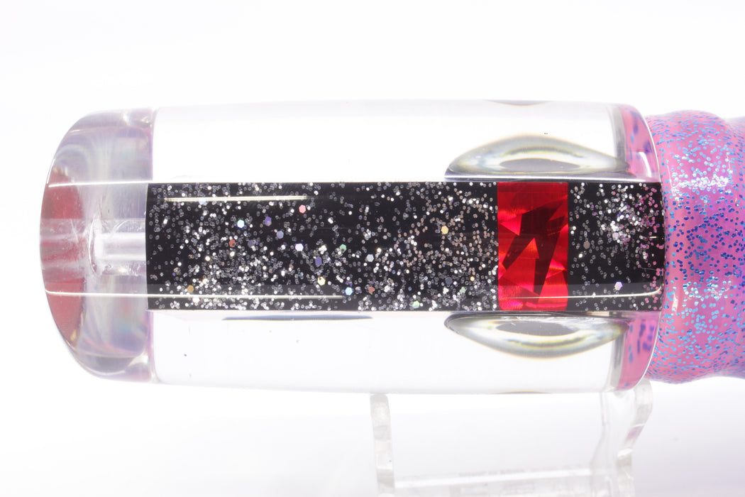 Aloha Lures Silver Rainbow Starburst Taxi Eyes Smash Bait 14" 12oz Skirted Pink