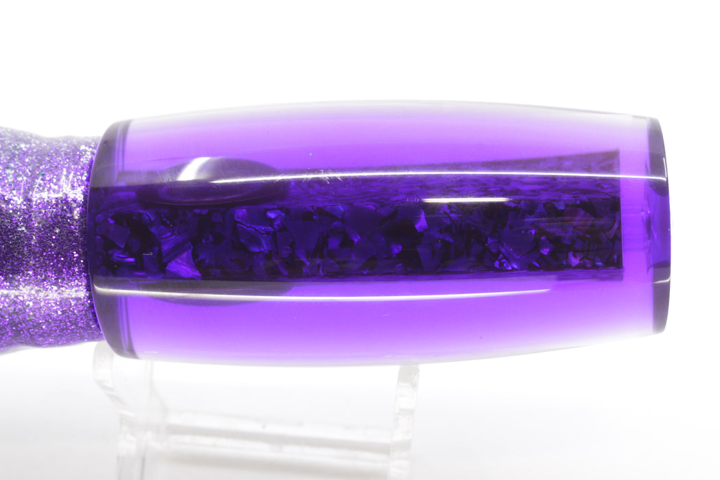 Moyes Lures S&P Purple Back Large Shotgun 12" 7.8oz Skirted Purple-Silver/Green