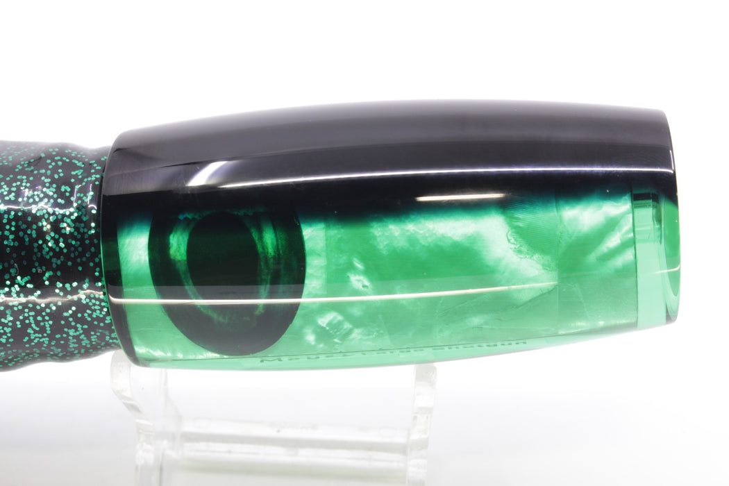 Moyes Lures Green MOP Black Back Large Shotgun 12" 7.8oz Skirted Black/Green