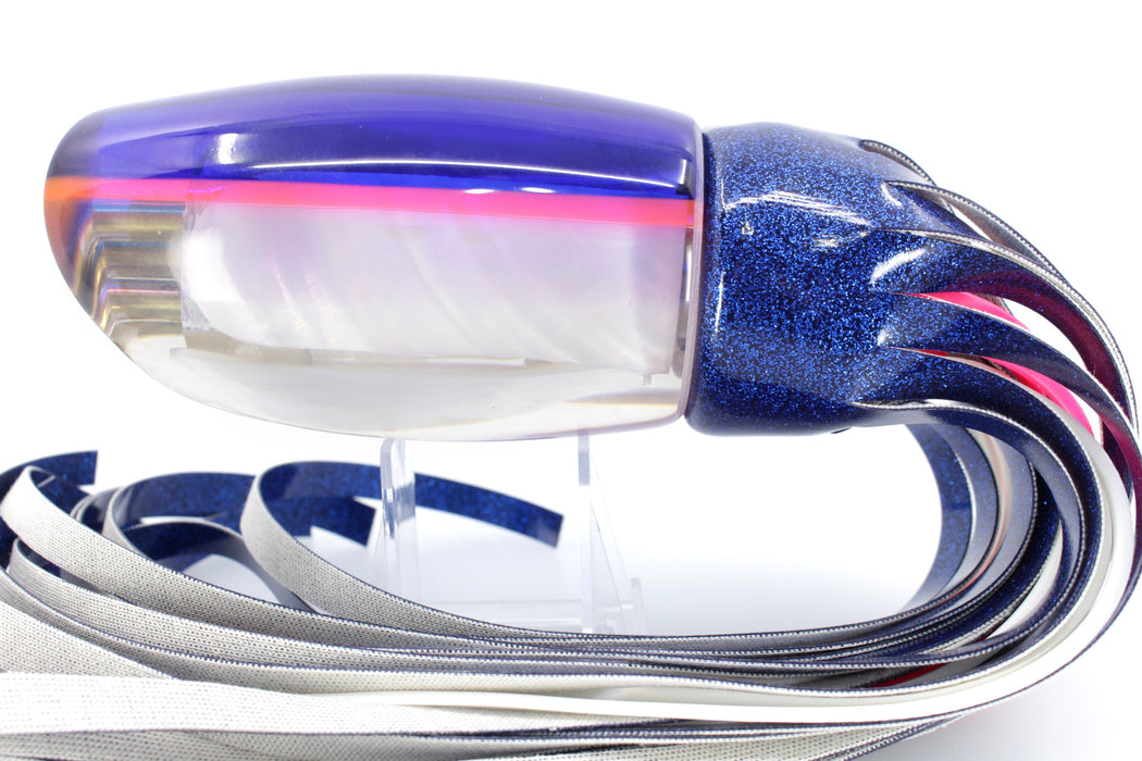 Coggin Lures White MOP Blue Back Pink Line Tado 16" 21.4oz Vinyl Blue EZ-K