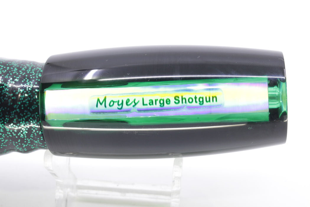 Moyes Lures Green MOP Black Back Large Shotgun 12" 7.8oz Skirted Black/Green