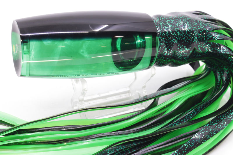 Moyes Lures Green MOP Black Back Large Shotgun 12" 7.8oz Skirted Black/Green