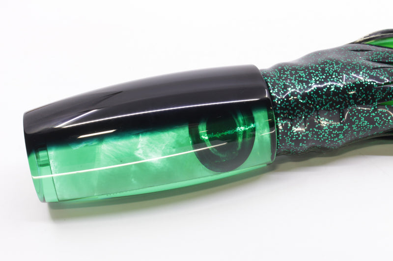 Moyes Lures Green MOP Black Back Large Shotgun 12" 7.8oz Skirted Black/Green
