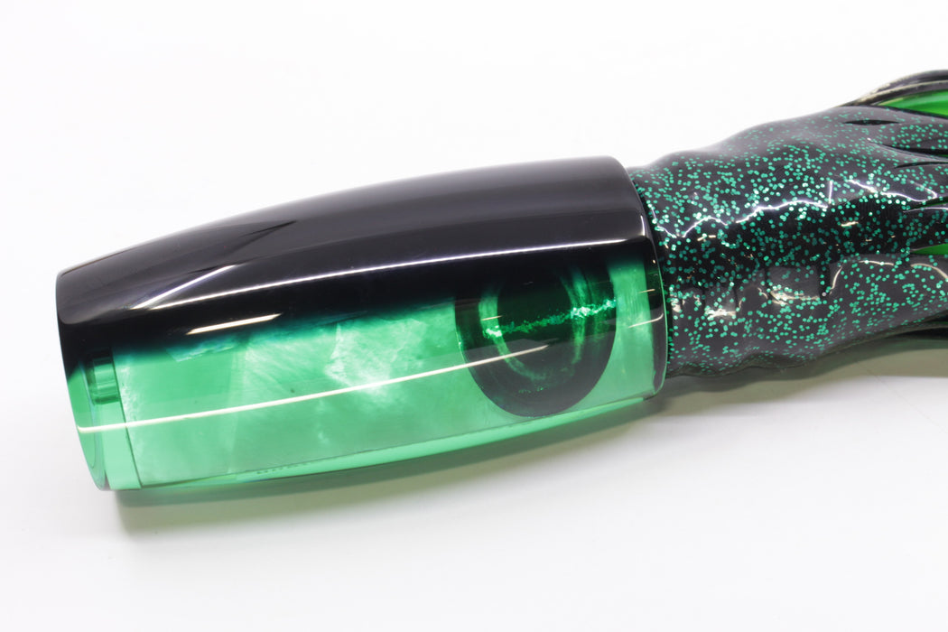 Moyes Lures Green MOP Black Back Large Shotgun 12" 7.8oz Skirted Black/Green