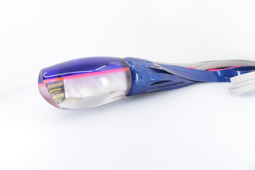 Coggin Lures White MOP Blue Back Pink Line Tado 16" 21.4oz Vinyl Blue EZ-K