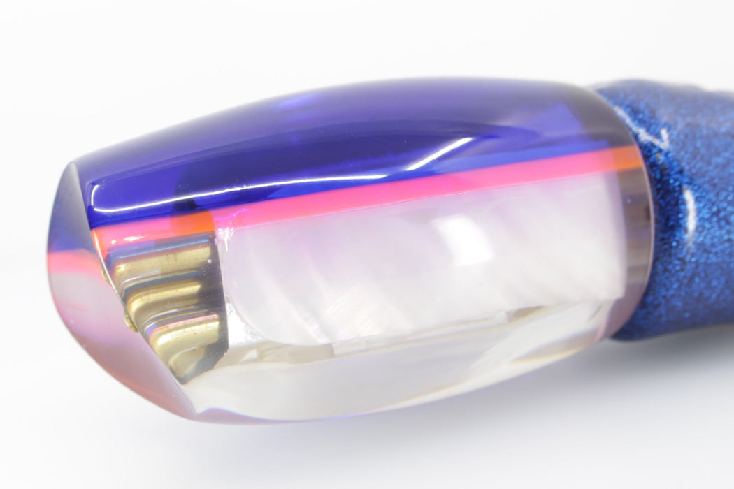 Coggin Lures White MOP Blue Back Pink Line Tado 16" 21.4oz Vinyl Blue EZ-K