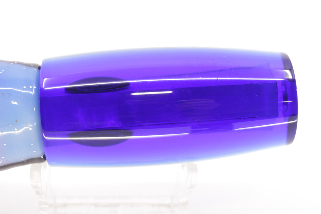 Moyes Lures White MOP Blue Back Medium Shotgun 10" 6.2oz Skirted Gay Bob