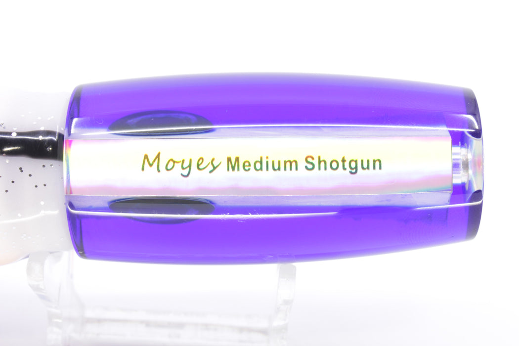 Moyes Lures White MOP Blue Back Medium Shotgun 10" 6.2oz Skirted Gay Bob