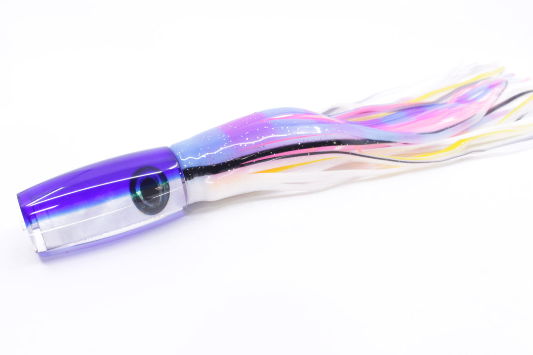 Moyes Lures White MOP Blue Back Medium Shotgun 10" 6.2oz Skirted Gay Bob