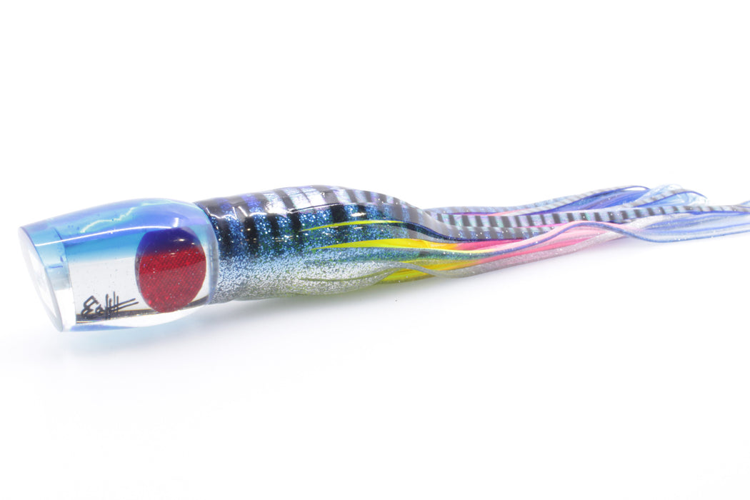 Marlin Magic Mirrored Blue Back Red Eyes Lil Hibby 10" 7.2oz Skirted Blue Aurora