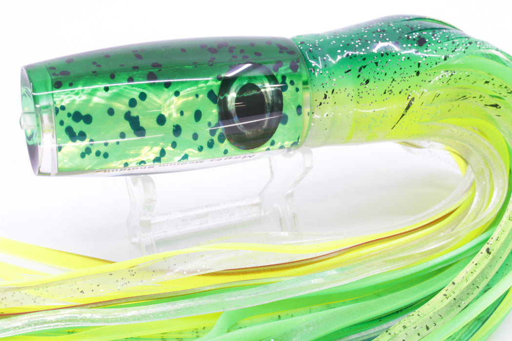 Moyes Lures Mahi MOP Green Back Medium Shotgun 10" 6.2oz Skirted Mahi