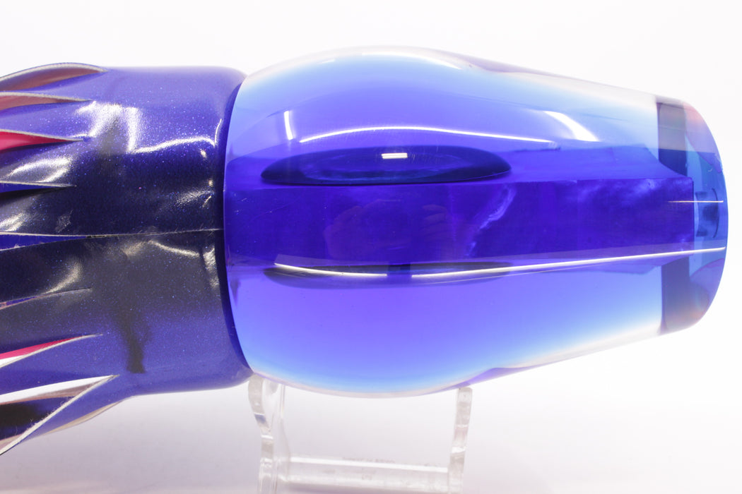 Moyes Lures Pink MOP Blue Back Sumo Teaser 26.3oz Fire Tailz Vinyl Blue Dream