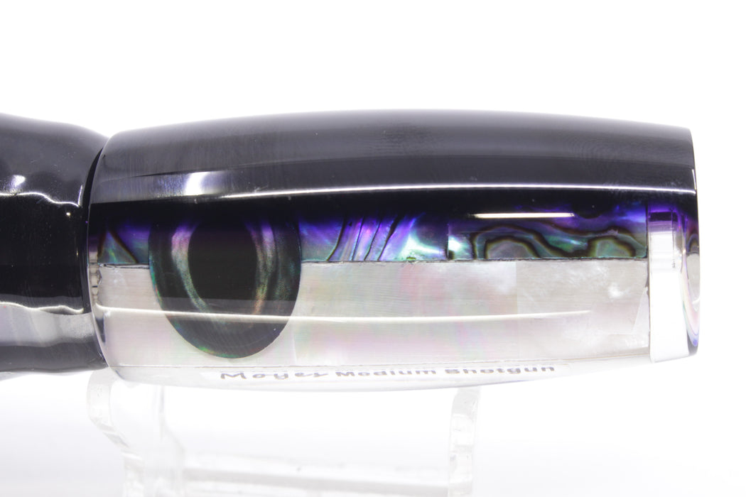 Moyes Lures Skipjack Paua-MOP Black-Purple Back Medium Shotgun 10" 6.2oz Skirted