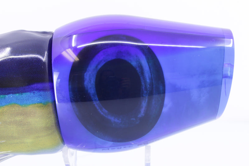 Moyes Lures Blue MOP Dark Blue Back Sumo Teaser 26.3oz Fired Tailz Vinyl Yellowfin