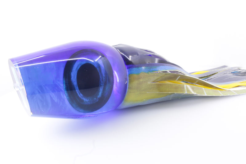 Moyes Lures Blue MOP Dark Blue Back Sumo Teaser 26.3oz Fired Tailz Vinyl Yellowfin
