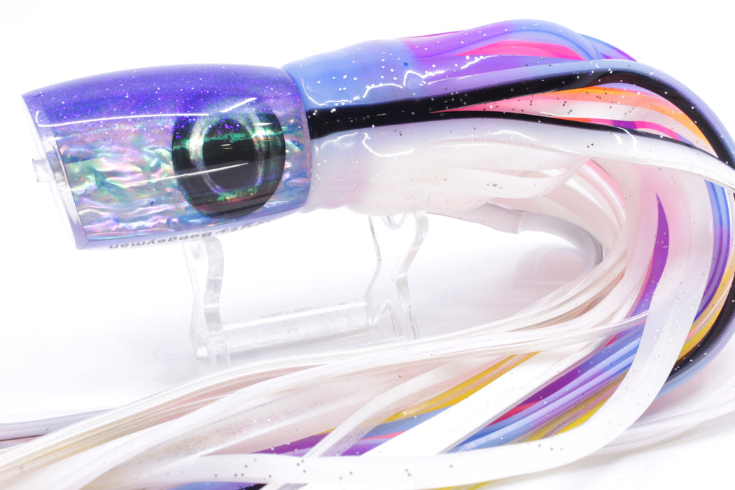Moyes Lures Rainbow MOP Blue Back Taxi Eyes Boogeyman 12" 7oz Skirted Gay Bob
