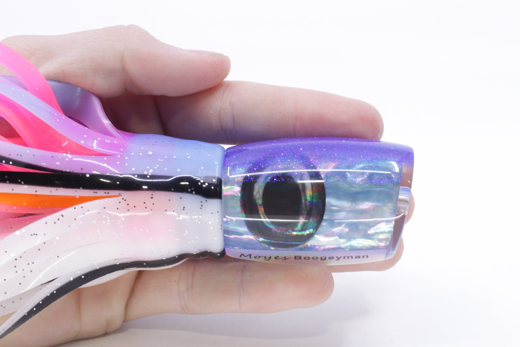 Moyes Lures Rainbow MOP Blue Back Taxi Eyes Boogeyman 12" 7oz Skirted Gay Bob