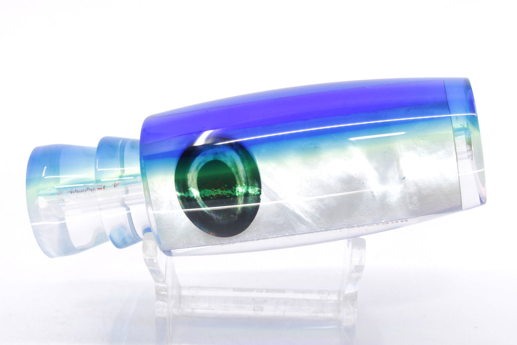 Moyes Lures White MOP Blue-Yellow Back Medium Shotgun 10" 3.3oz