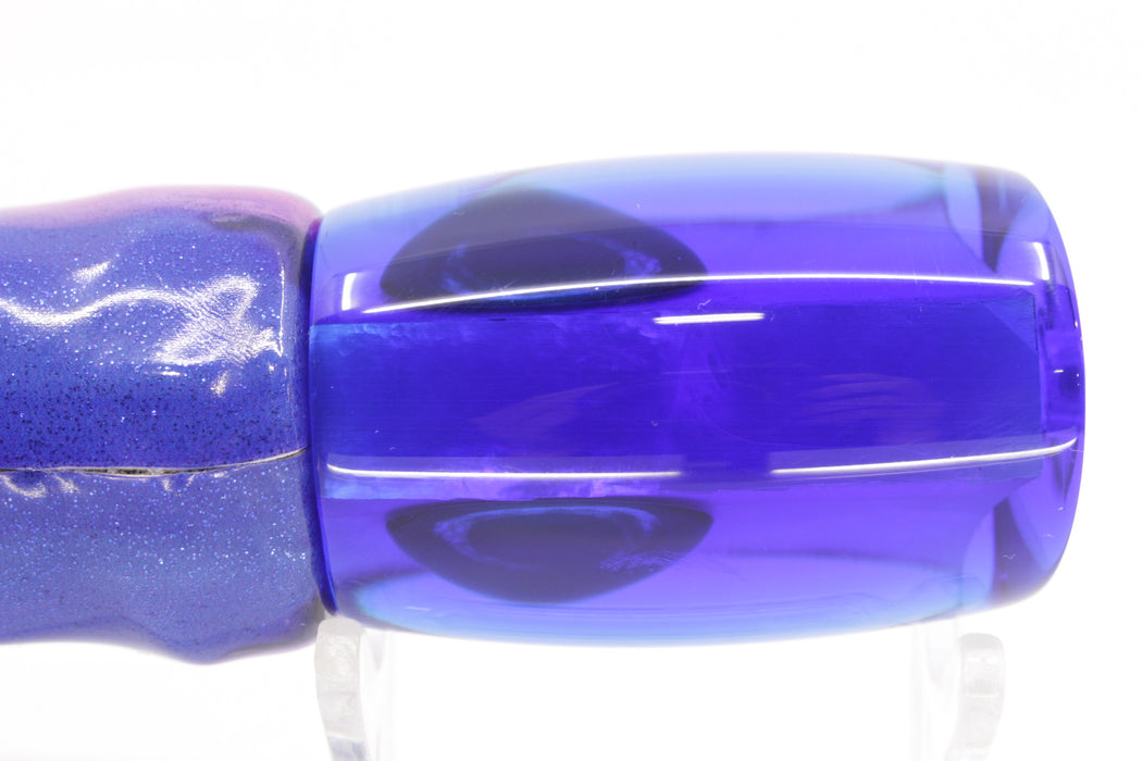 Moyes Lures Ice Blue MOP Blue Back Taxi Eyes Boogeyman 12" 5.7oz Fire Tailz Vinyl