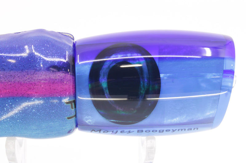 Moyes Lures Ice Blue MOP Blue Back Taxi Eyes Boogeyman 12" 5.7oz FT Vinyl Blue Dream